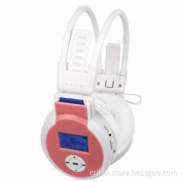 Hi-Fi Stereo Wireless Headphones, Built-in MP3 Player, FM Radio, Rechargeable Battery